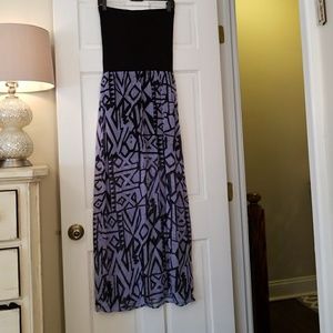 Strapless maxi dress